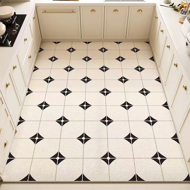 Garden Tile Kitchen Floor Mat Design 02