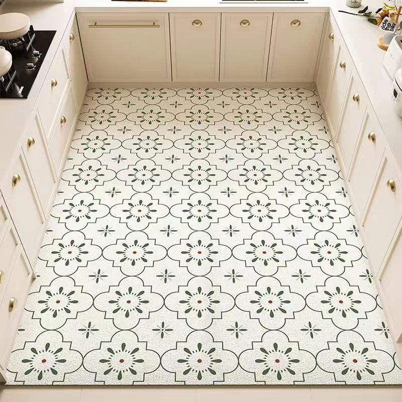Garden Tile Kitchen Floor Mat Design 06