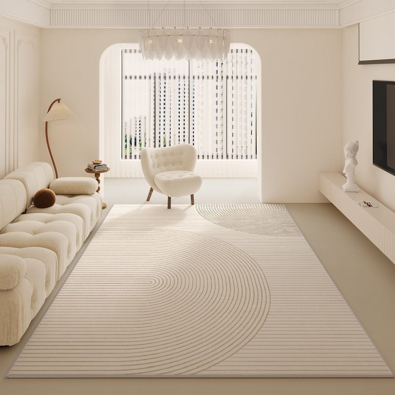 Cream Arc Area Rug Design 02