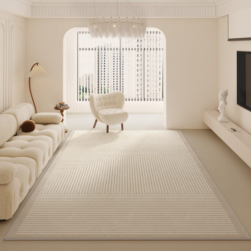 Cream Arc Area Rug Design 04