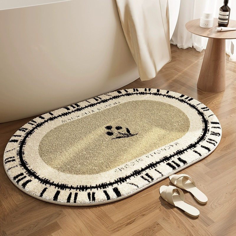 Luxe Faux Cashmere Bath Mat Design 01