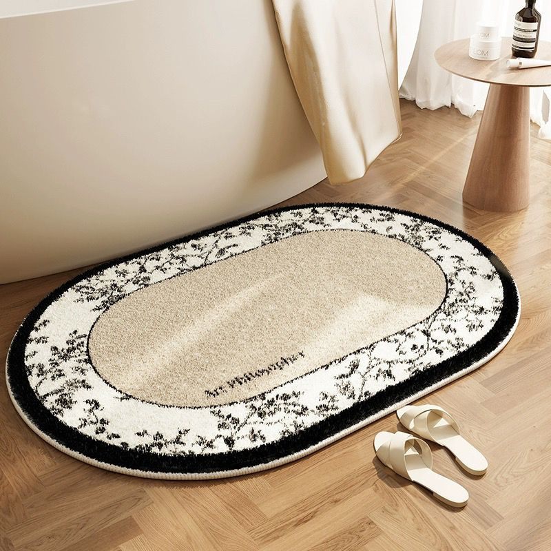 Luxe Faux Cashmere Bath Mat Design 04
