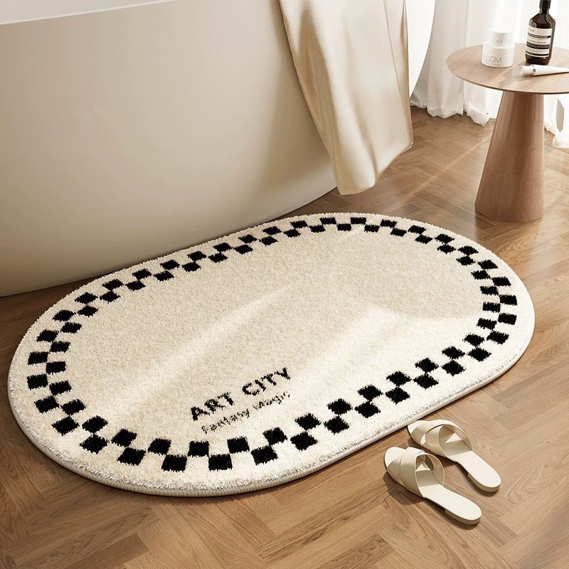 Luxe Faux Cashmere Bath Mat Design 05