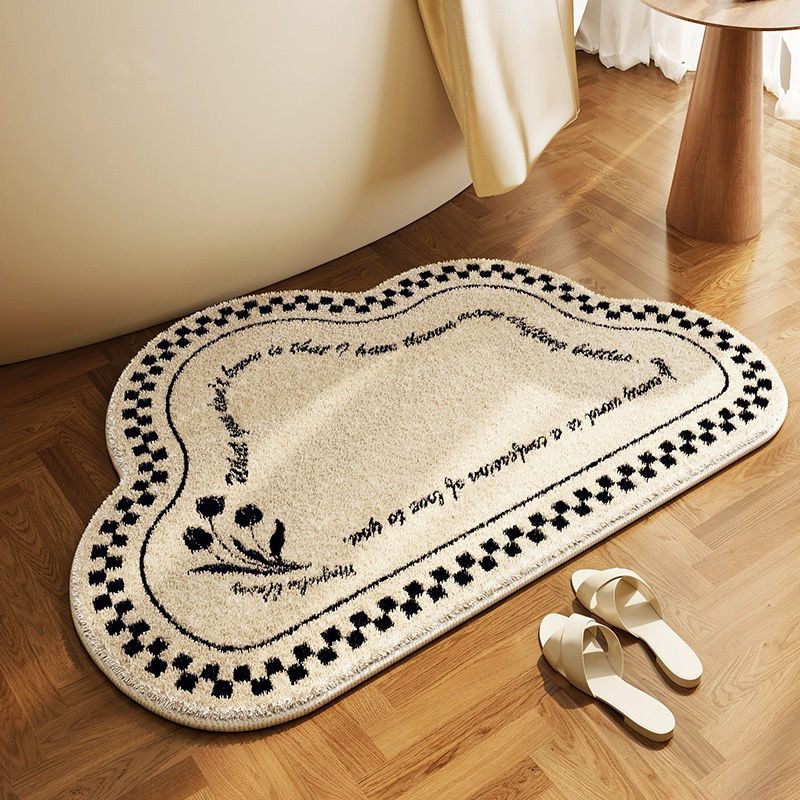 Luxe Faux Cashmere Bath Mat Design 06