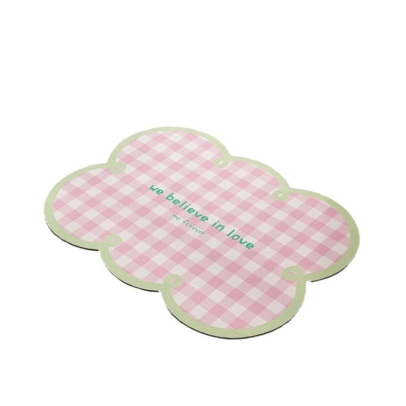 Gingham Cloud Drying Mat