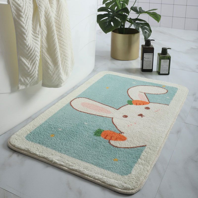 Playful Faux Cashmere Bath Mat Design 02